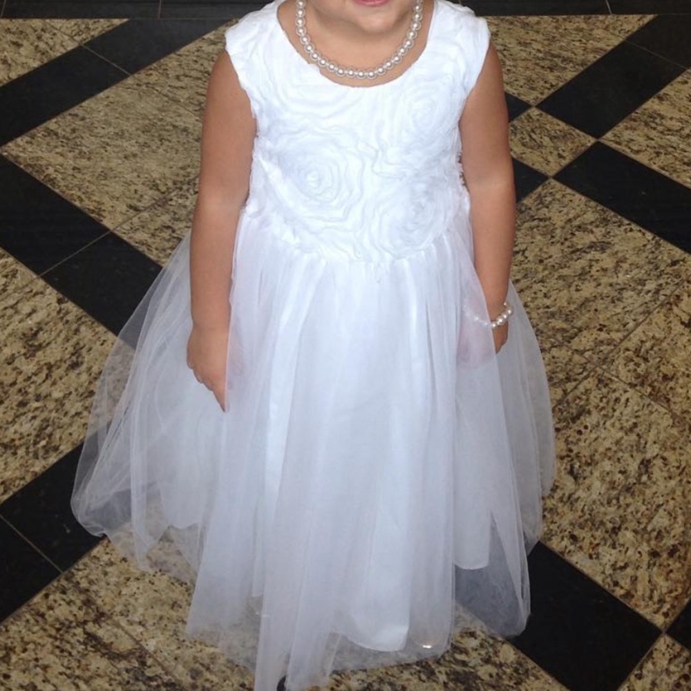 Bella by Marmellata Flower Girl Dress White